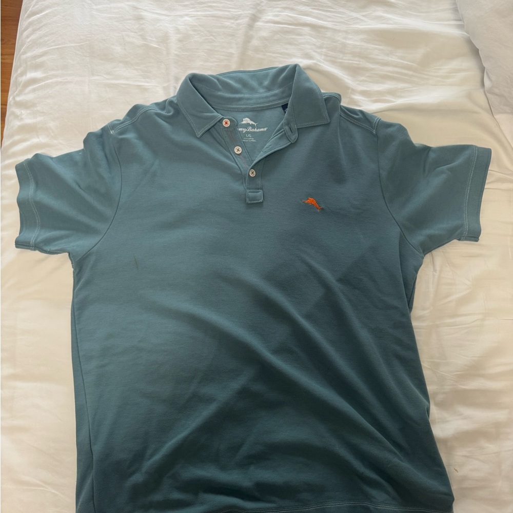 Tommy Bahama Men's Blue Polo Shirt